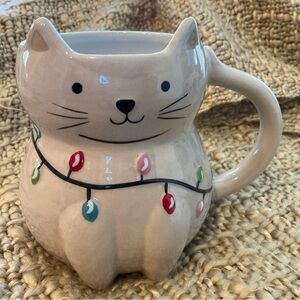 Wondershop Cream Cat Mug